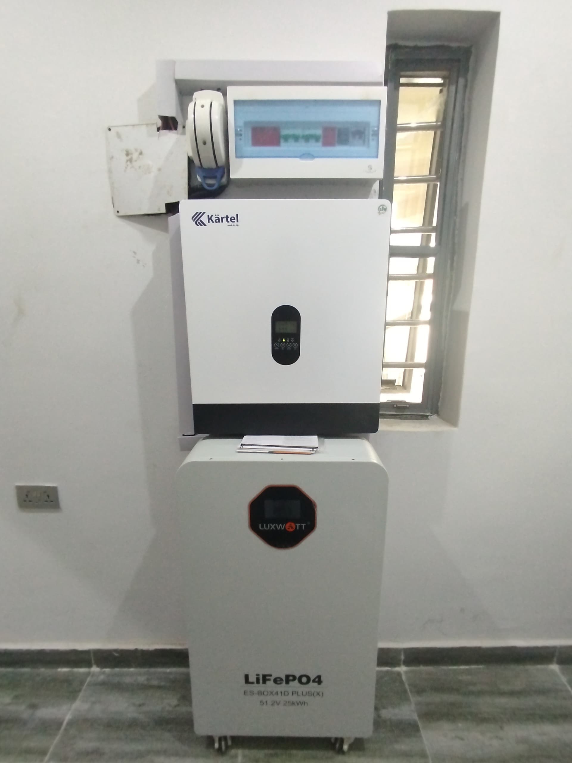 Residential Hybrid Solar Power System Installation